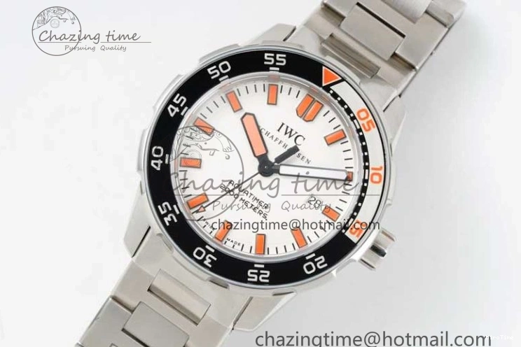 MIROTIME 0319 BestValue Aquatimer Automatic SS RSF 1:1 Best Edition White Orange Dial on SS Bracelet A 7072
